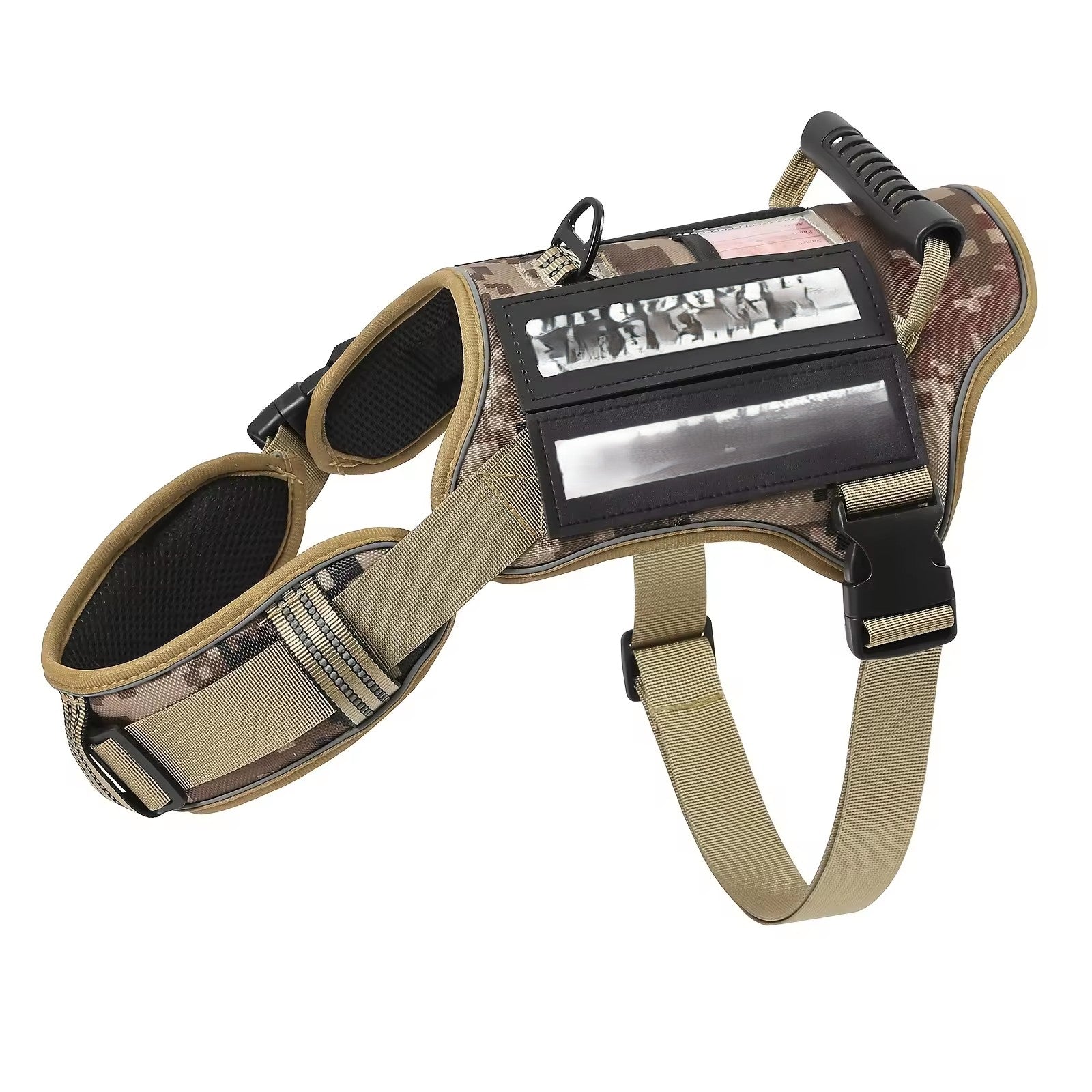 Tactical No-Pull Dog Harness — Handle, Reflective & Service Vest