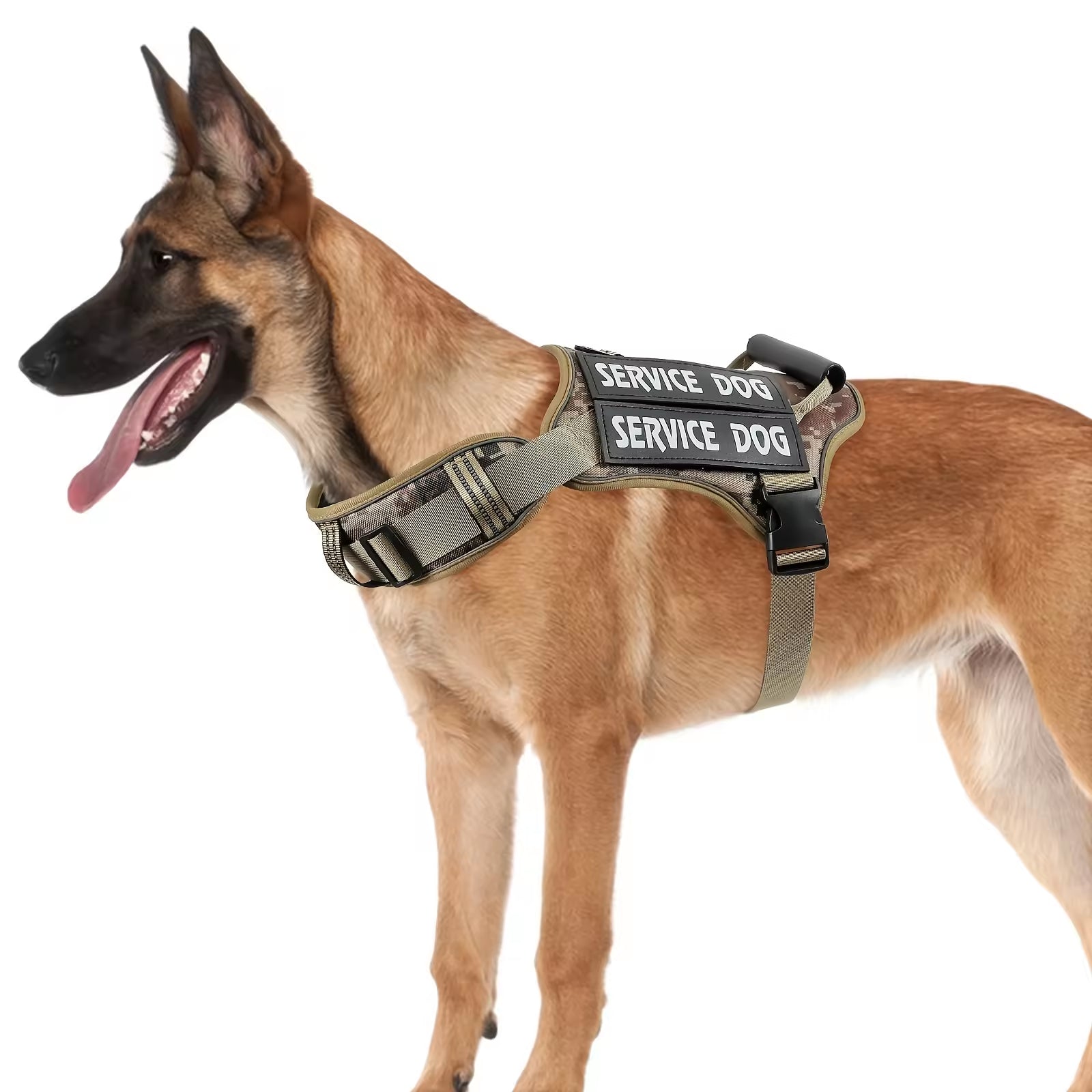 Tactical No-Pull Dog Harness — Handle, Reflective & Service Vest