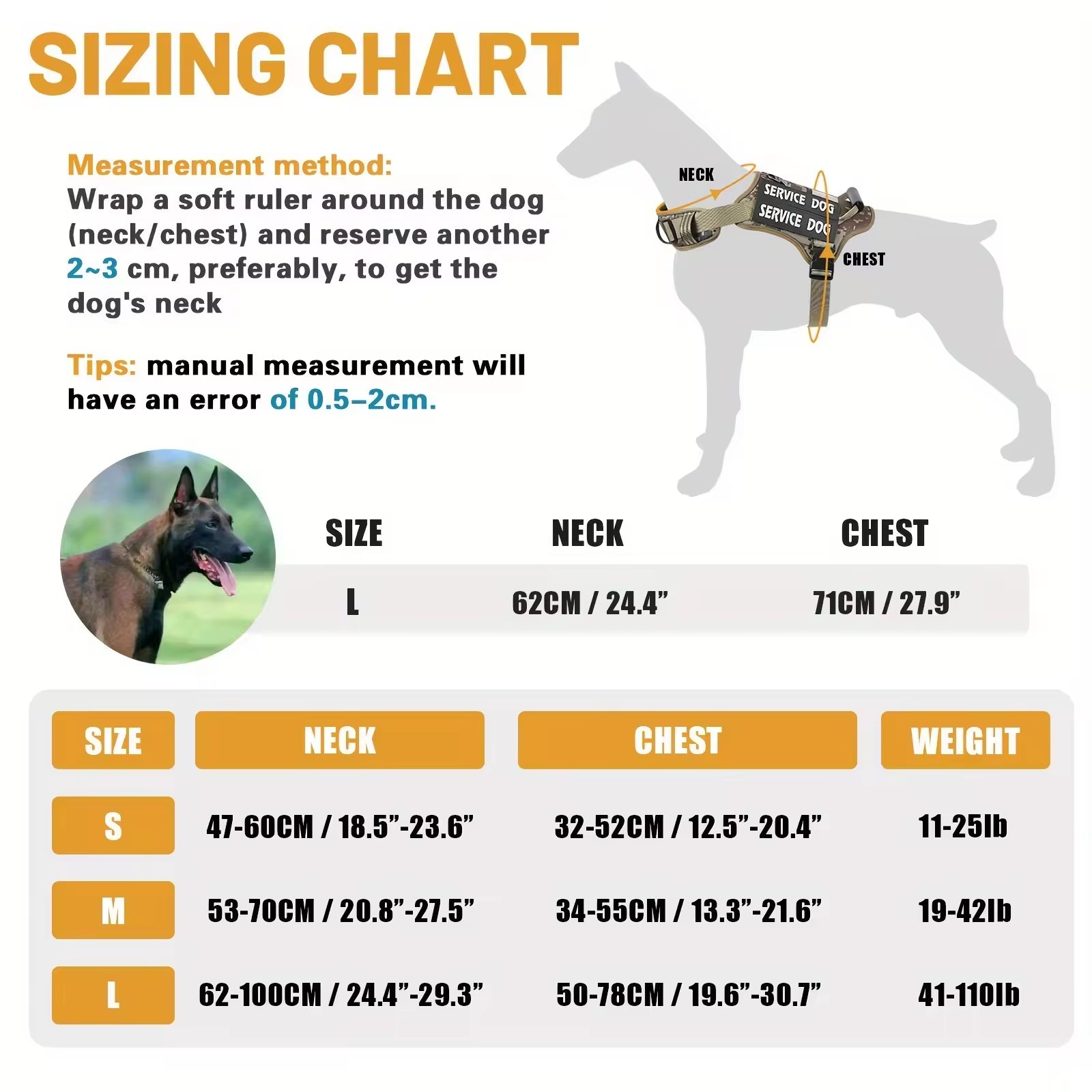 Tactical No-Pull Dog Harness — Handle, Reflective & Service Vest