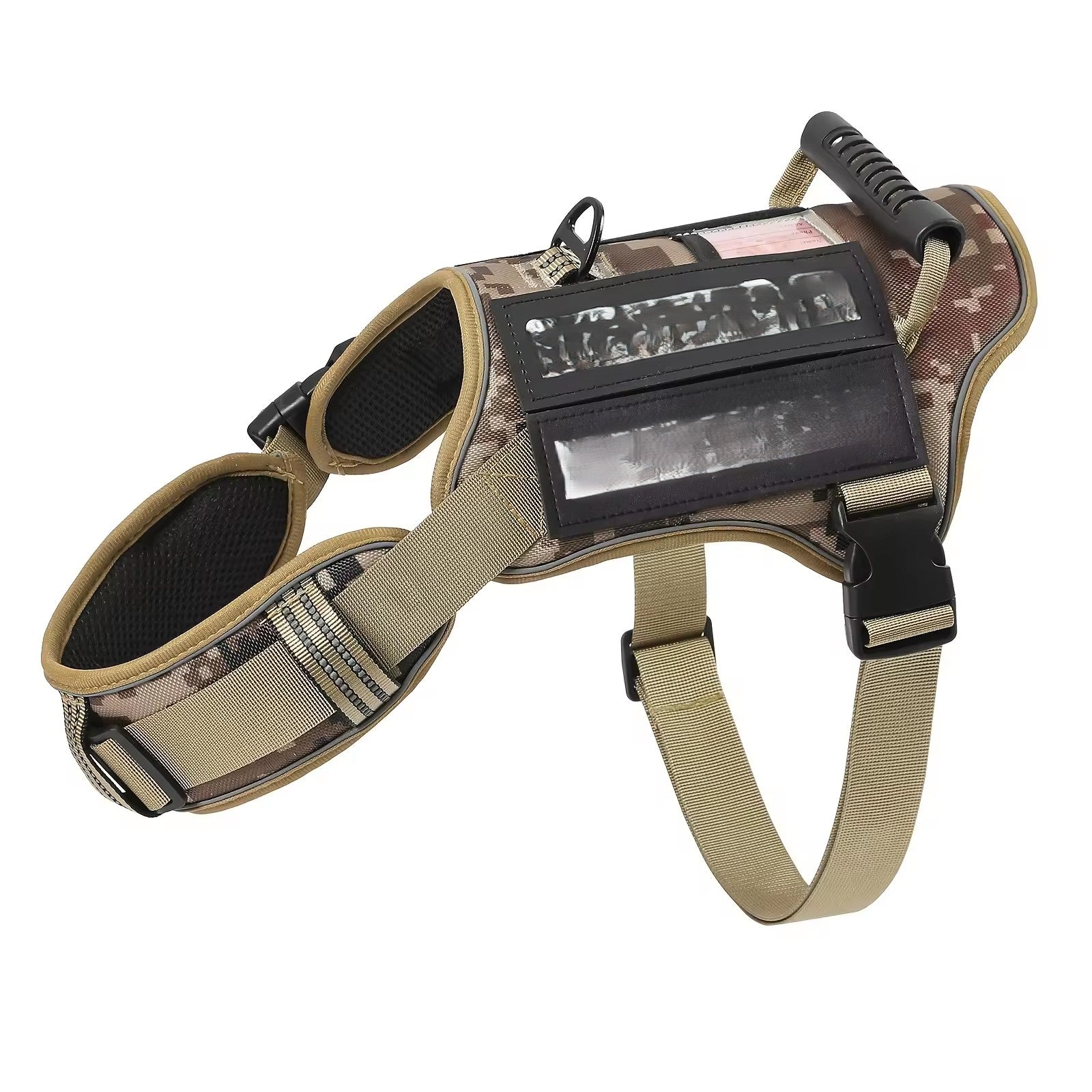 Tactical No-Pull Dog Harness — Handle, Reflective & Service Vest