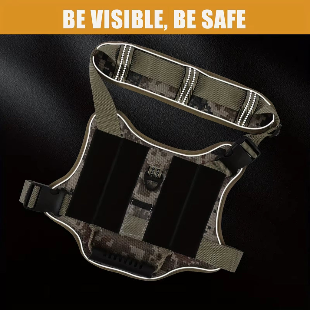 Tactical No-Pull Dog Harness — Handle, Reflective & Service Vest