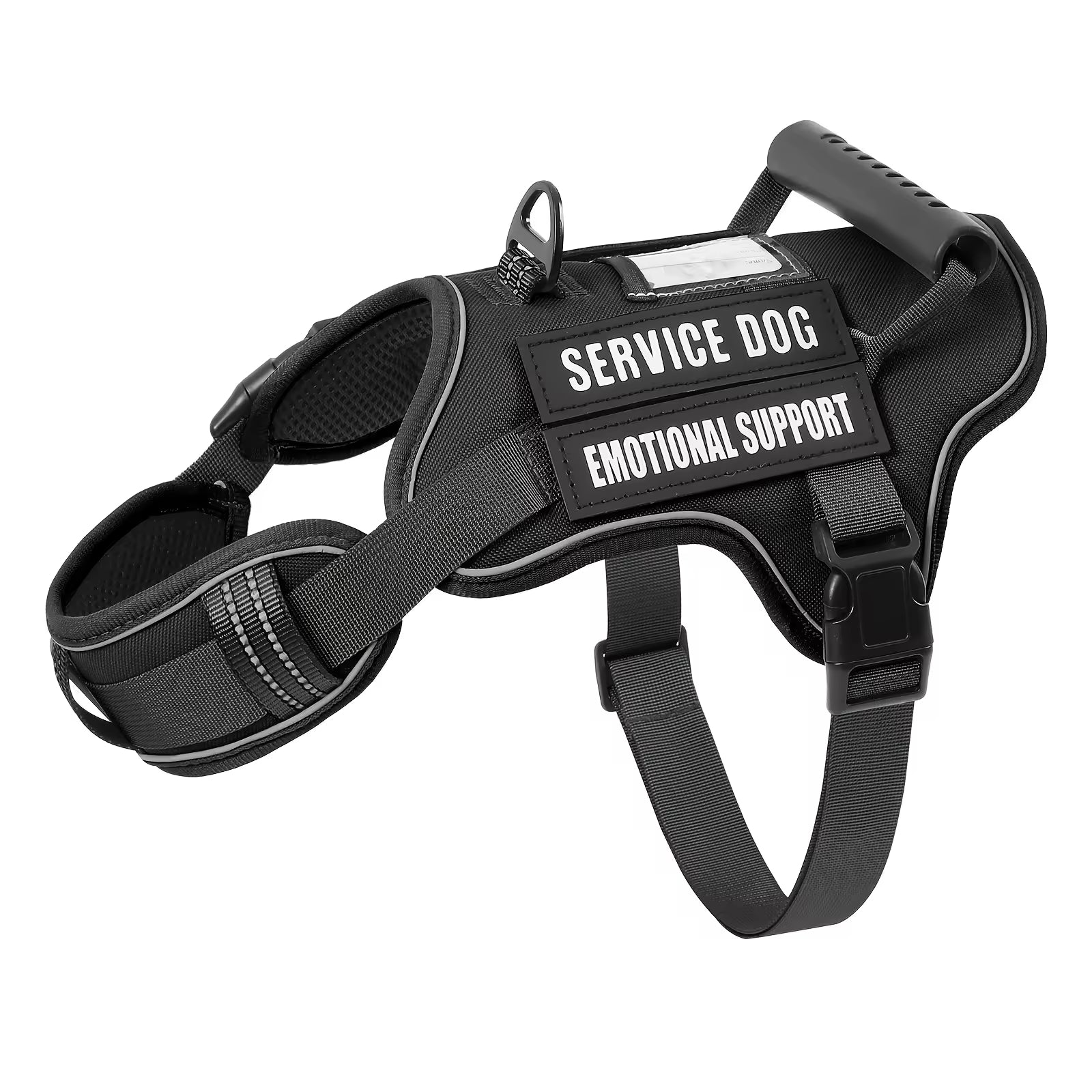 Tactical No-Pull Dog Harness — Handle, Reflective & Service Vest