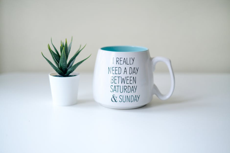 Sunday Reset Mug | Morning Ritual Coffee Mug for Organization