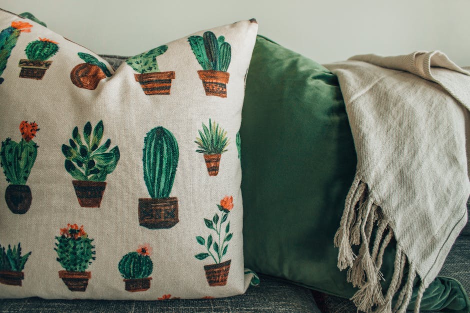 Personalized Coordinates Throw Pillow | Custom Embroidered Linen Pillow