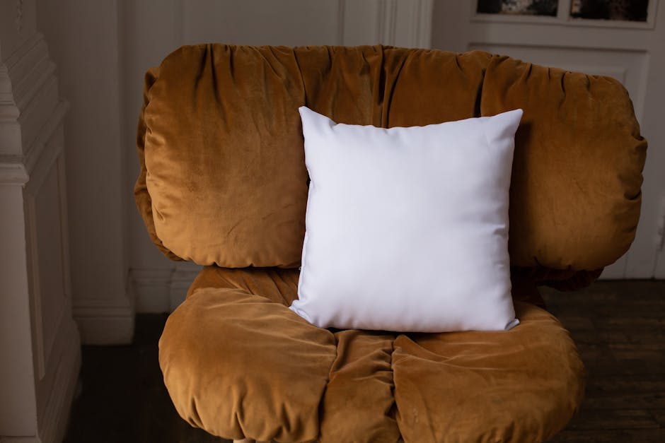 Personalized Coordinates Throw Pillow | Custom Embroidered Linen Pillow