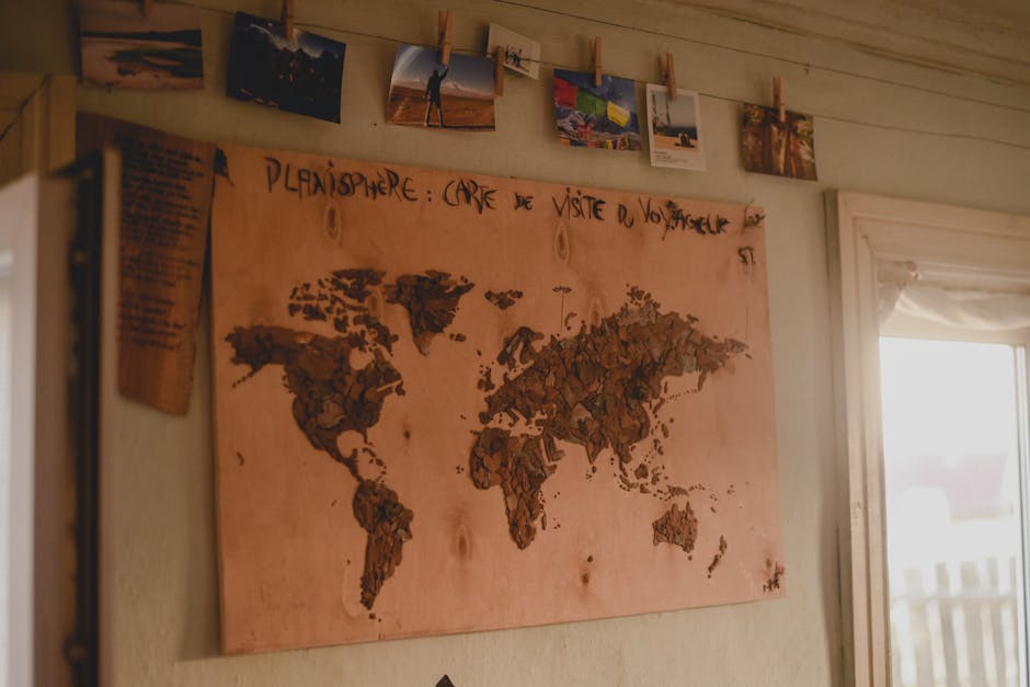 Personalized Family Origins Map Canvas | Custom Heirloom Wall Art